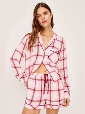 RAILS Kellen Pink Plaid Pajama Set -size XS-S NEW